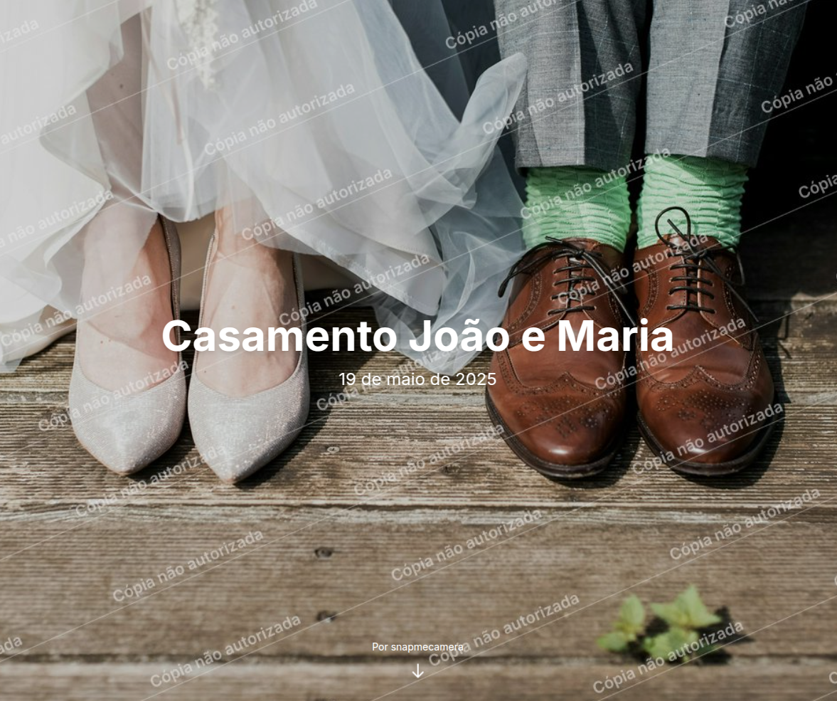 Galeria de Seleção - Exemplo de casamento